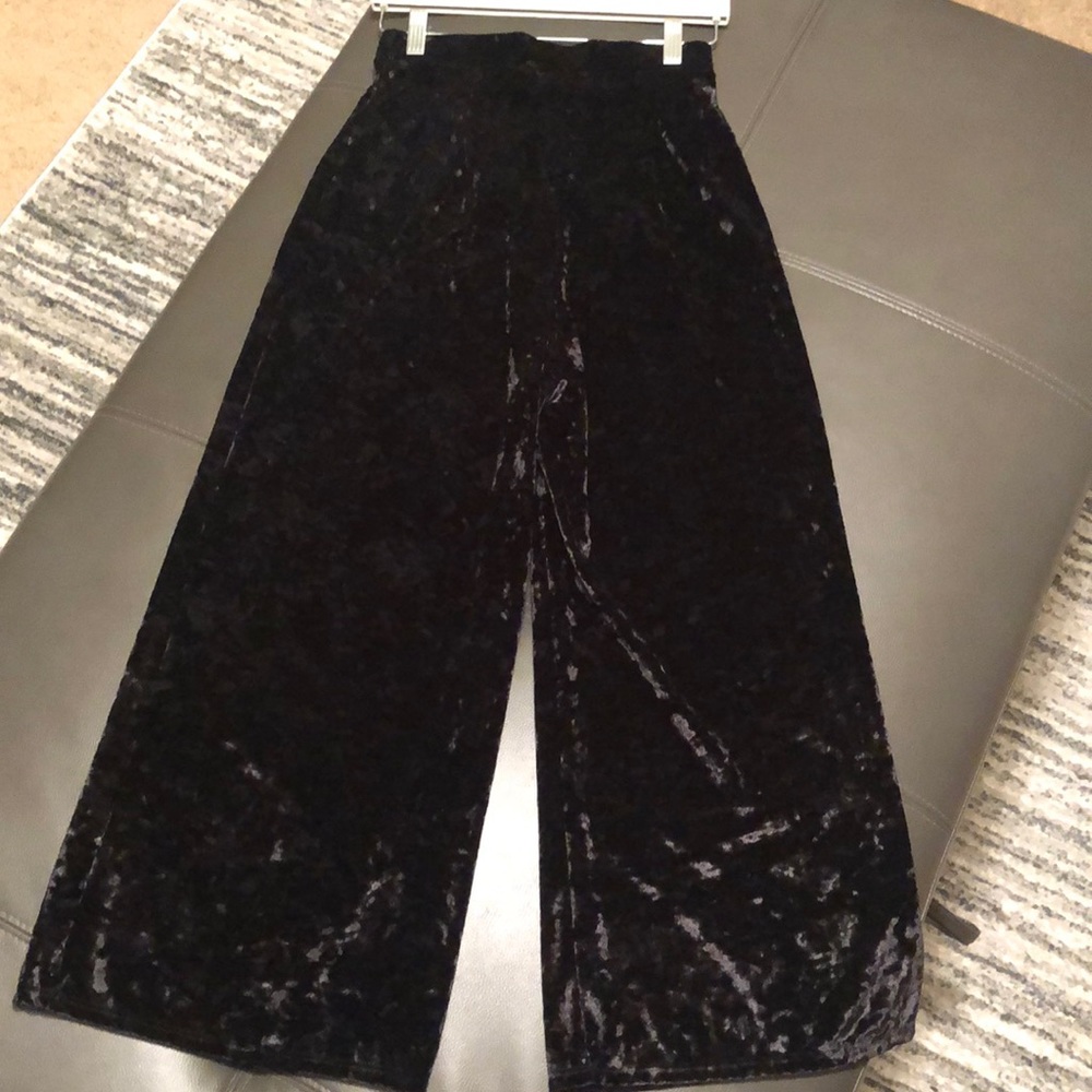 NEW velvet wide leg pants